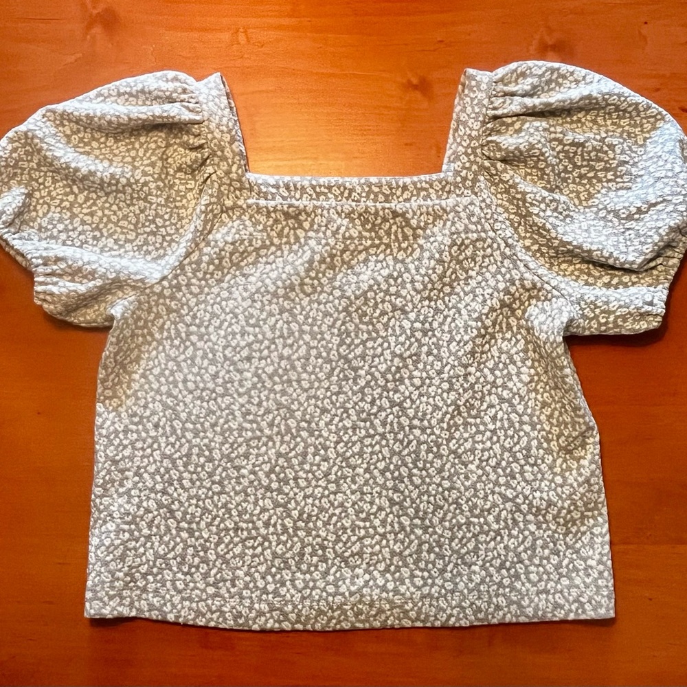 NWT LOFT White Smocked Puff Sleeve Blouse
